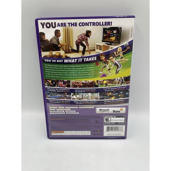 Kinect Sports (Microsoft Xbox 360, 2010) Complete With Manual, Tested - Picture 2 of 4